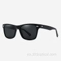 Gafas de sol rectangulares de acetato para hombre